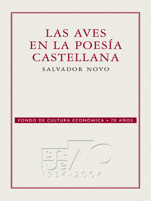 Cover image for Las aves en la poesía castellana